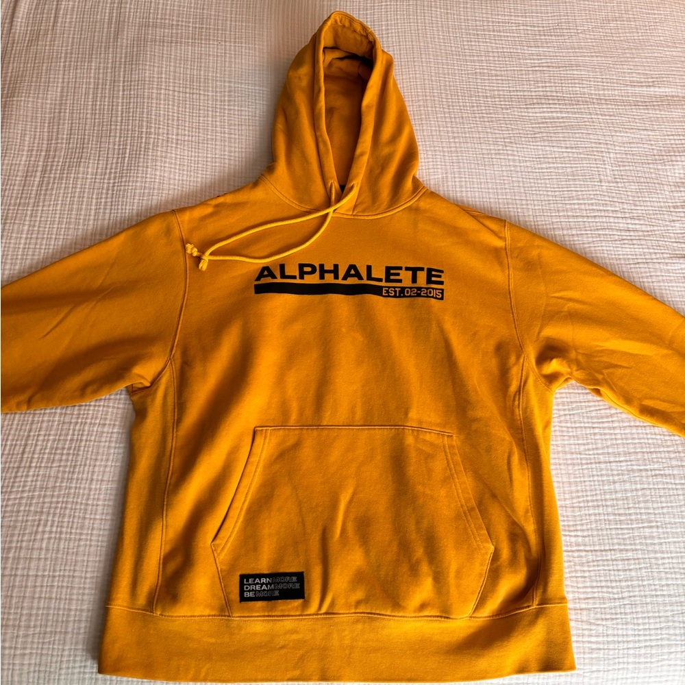 Yellow Alphalete Hoodie